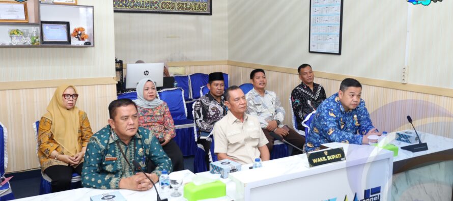 PEMKAB OKU SELATAN IKUTI SECARA VIRTUAL, SERAH TERIMA BANTUAN KEMASYARAKATAN PRESIDEN RI BERUPA SAPI DALAM RANGKA MENYAMBUT HARI RAYA IDUL ADHA 1446 H.