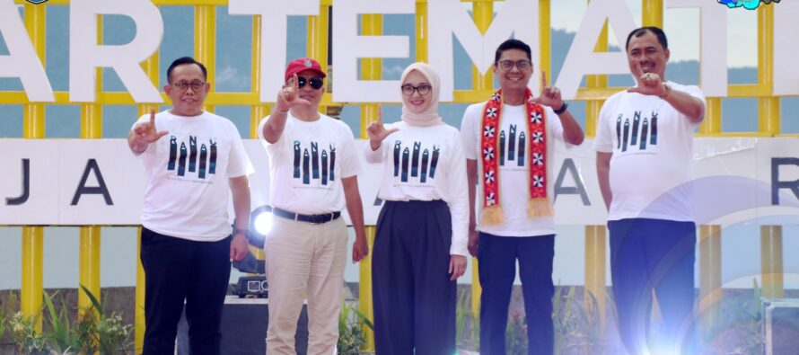 WUJUD SINERGI ANTAR DAERAH, BUPATI OKU SELATAN HADIRI PERESMIAN PASAR TEMATIK WISATA JELAJAH DANAU RANAU