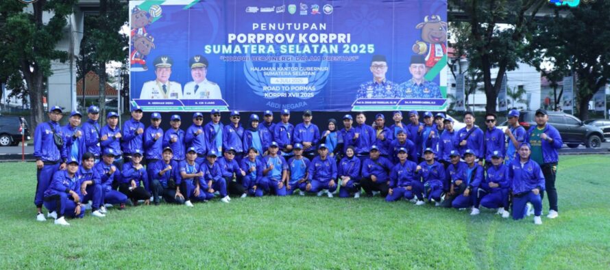 SEKRETARIS DAERAH OKU SELATAN HADIRI PENUTUPAN PORPROV KORPRI SUMSEL TAHUN 2025