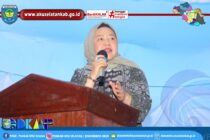 KETUA TP PKK KABUPATEN OKU SELATAN HADIRI PENGAJIAN AKBAR DAN SANTUNAN ANAK YATIM DI KECAMATAN BUAY PEMACA.