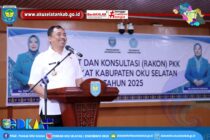BUPATI OKU SELATAN ABUSAMA,S.H. MEMBUKA SECARA RESMI RAKON PKK TINGKAT KABUPATEN OKU SELATAN TAHUN 2025.