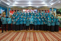 TINGKATKAN KEIMANAN KADER PKK, KETUA TP PKK KABUPATEN OKU SELATAN BERSAMA STAF AHLI TP PKK IKUTI KEGIATAN PENGAJIAN RUTIN PKK PROVINSI SUMATERA SELATAN