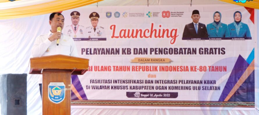LAUNCHING KEGIATAN PENGOBATAN GRATIS DAN PELAYANAN KB GRATIS DALAM RANGKA PERINGATAN HUT KE 80 KEMERDEKAAN RI TAHUN 2025