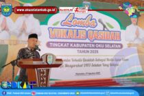 PEMKAB OKU SELATAN MELALUI BAGIAN KESRA, GELAR LOMBA VOKALIS QASIDAH TINGKAT KABUPATEN OKU SELATAN TAHUN 2025.
