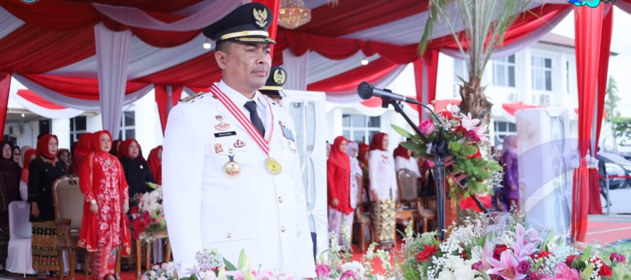 BERJALAN KHIDMAT, BUPATI OKU SELATAN PIMPIN UPACARA DETIK-DETIK PROKLAMASI KEMERDEKAAN RI KE 80 TAHUN 2025 KABUPATEN OKU SELATAN