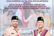 PENGUKUHAN DAN PELANTIKAN PENGURUS MAJELIS PEMBIMBING CABANG (MABICAB), PENGURUS KWARTIR CABANG (KWARCAB) DAN BADAN KELENGKAPAN KWARTIR CABANG GERAKAN PRAMUKA KABUPATEN OGAN KOMERING ULU SELATAN MASA BHAKTI 2025-2030