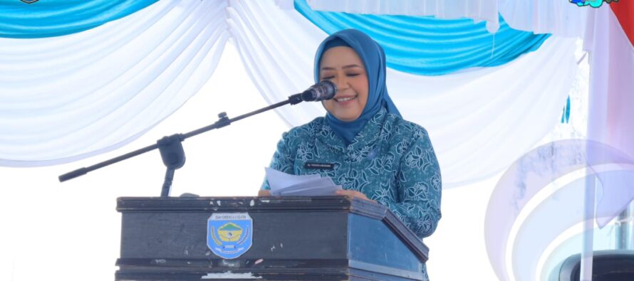 KUNJUNGAN KERJA TP PKK SUMSEL DALAM RANGKA PEMBINAAN  DAN PENILAIAN 10 PROGRAM POKOK PKK DAN MONEV AKU HATINYA PKK DAN GELARI PELANGI DI KECAMATAN BUAY SANDANG AJI.