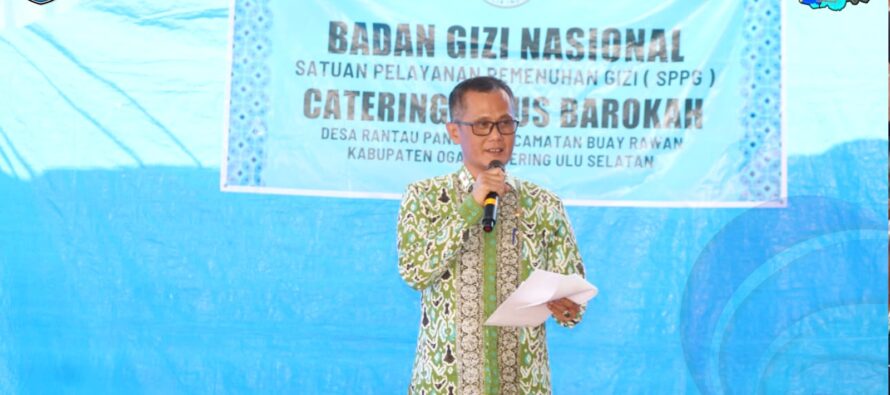 ASISTEN II OKU SELATAN HADIRI LAUNCHING PERDANA MBG SPPG DI KECAMATAN BUAY RAWAN