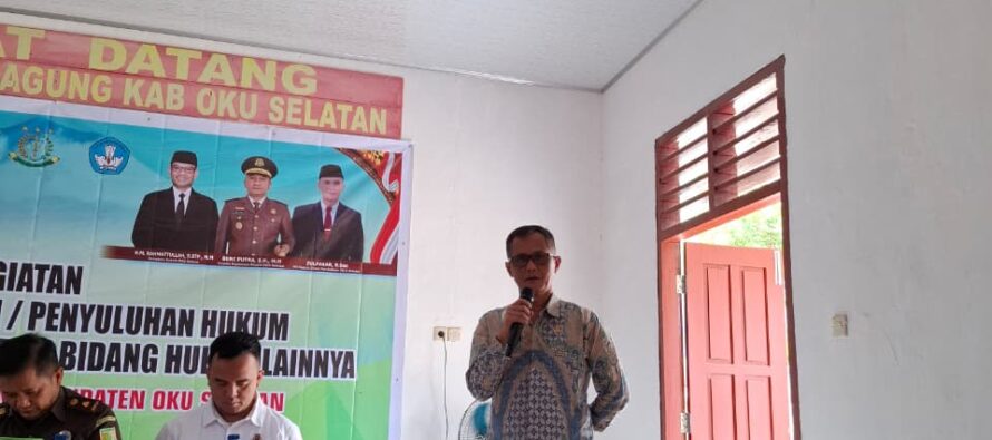 PEMKAB OKU SELATAN GELAR SOSIALISASI PENERANGAN HUKUM DAN PENDIDIKAN ANTI KORUPSI BAGI SATUAN PENDIDIKAN