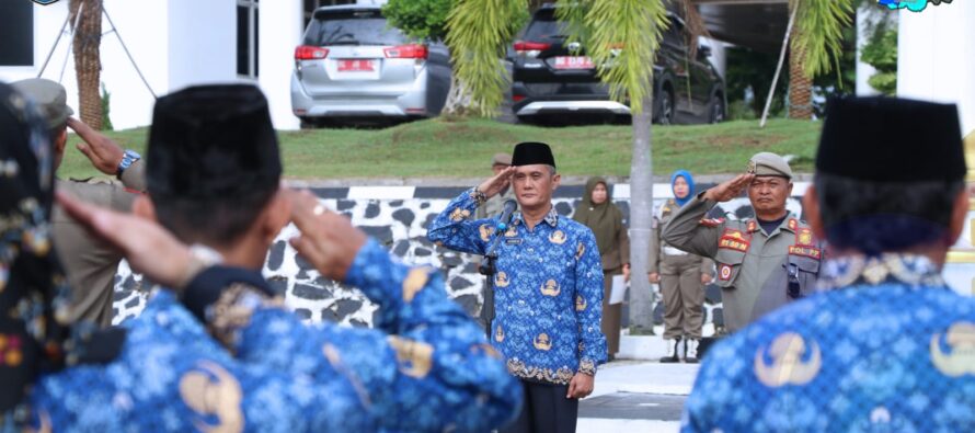 ASISTEN PEREKONOMIAN DAN PEMBANGUNAN SETDA KABUPATEN OKU SELATAN AJAK ASN TANAMKAN NILAI DISIPLIN DAN INTEGRITAS DALAM MENJALANKAN TUGAS