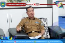 WAKIL BUPATI DRS H MISNADI PIMPIN RAKOR TERKAIT PENYALURAN BANTUAN UNTUK KORBAN BENCANA BANJIR BANDANG DI DESA TANJUNG HARAPAN