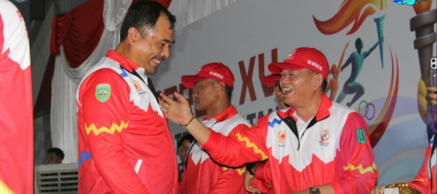 BUPATI OKU SELATAN HADIRI PEMBUKAAN PORPROV XV SUMATERA SELATAN DI KABUPATEN MUSI BANYUASIN