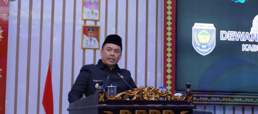 BUPATI OKU SELATAN SAMPAIKAN JAWABAN ATAS PANDANGAN UMUM FRAKSI DPRD TERKAIT RAPERDA APBD 2026