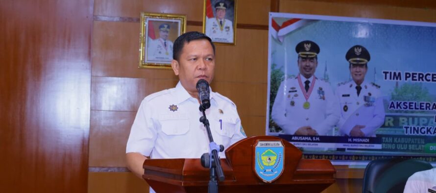 PEMKAB OKU SELATAN MELALUI DINAS PPPAPPKB GELAR RAKOR TPPS DALAM RANGKA AKSELERASI PROGRES AKSI KONVERGENSI MELALUI WEB BANGDA TINGKAT KABUPATEN.
