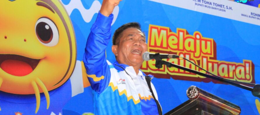 PEMERINTAH KABUPATEN OKU SELATAN HADIRI PENUTUPAN PORPROV XV DAN PEMBUKAAN PEPARPORV V SUMSEL DI MUBA