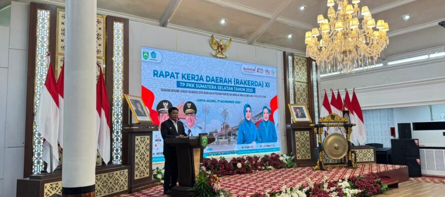 KETUA TP PKK OKU SELATAN HADIRI RAKERDA PKK PROVINSI SUMSEL TAHUN 2025