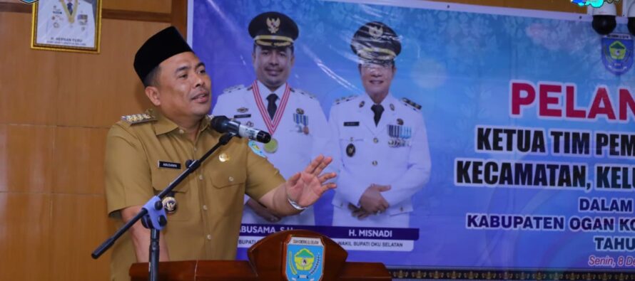 BUPATI OKU SELATAN HADIRI PELANTIKAN KETUA TIM PEMBINA POSYANDU DAN PENGUKUHAN BUNDA LITERASI KECAMATAN, KELURAHAN DAN DESA SE-KABUPATEN OKU SELATAN TAHUN 2025.