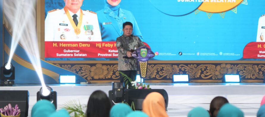 KETUA TP PKK OKU SELATAN HADIRI PERINGATAN HKG PKK KE-54, PERKUAT SINERGI PKK DAN DEKRANASDA DI SUMATERA SELATAN