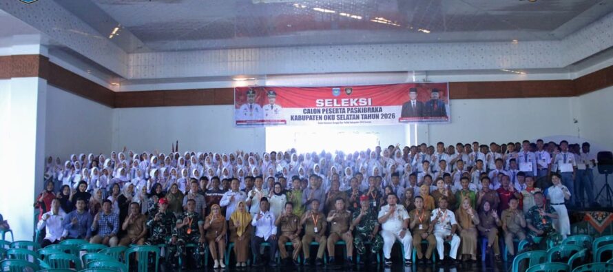 ASISTEN I BUKA SELEKSI PASKIBRAKA OKU SELATAN 2026, 207 PESERTA IKUTI TAHAPAN SELEKSI