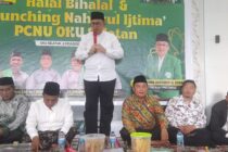 STAF AHLI BUPATI HADIRI SILATURAHMI PWNU SUMSEL DAN LAUNCHING NAHARUL IJTIMA PCNU OKU SELATAN