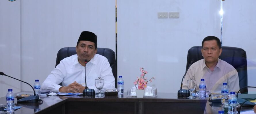 BUPATI OKU SELATAN PIMPIN RAPAT MUSYAWARAH BATAS DESA GEDUNG LEPIHAN DAN GUNUNG TERANG