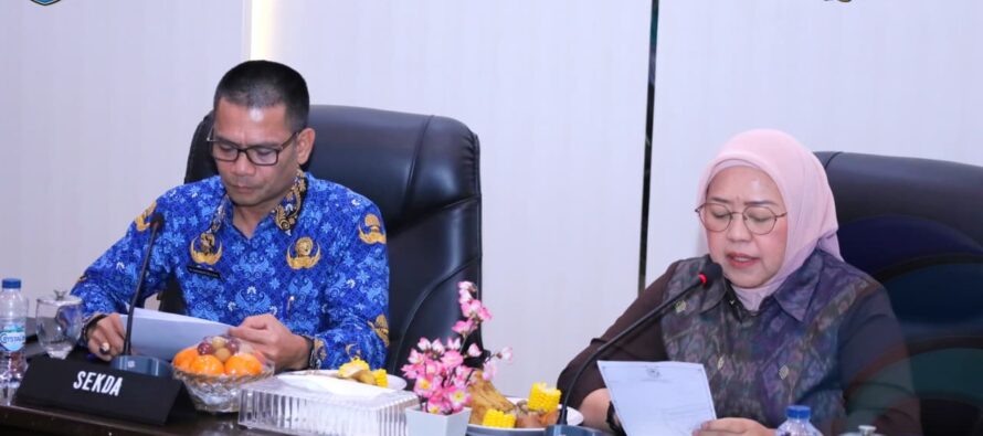 SEKDA OKU SELATAN PIMPIN RAPAT PERSIAPAN KUNJUNGAN KERJA KETUA TP PKK PROVINSI SUMATERA SELATAN