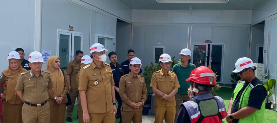 BUPATI OKU SELATAN TINJAU LANGSUNG PROGRES PEMBANGUNAN PHTC RSUD MUARADUA