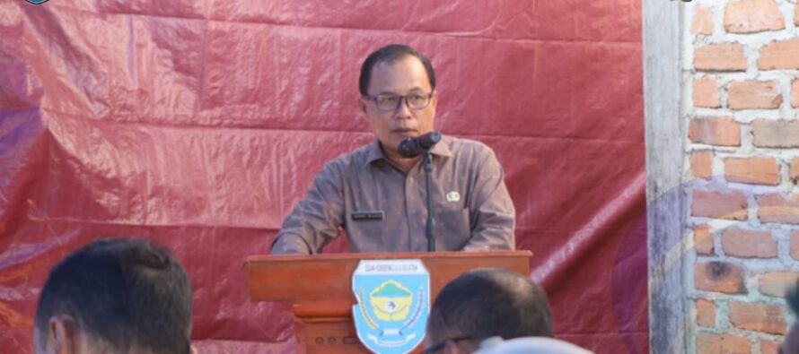 PEMKAB OKU SELATAN HADIRI LAUNCHING DAN PELETAKAN BATU PERTAMA PEMBANGUNAN RUMAH KORBAN BENCANA ALAM