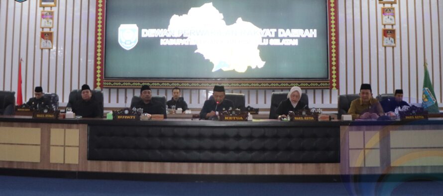 BUPATI OKU SELATAN SAMPAIKAN JAWABAN ATAS PANDANGAN UMUM FRAKSI DPRD TERHADAP RAPERDA PERTANGGUNGJAWABAN APBD TA 2025