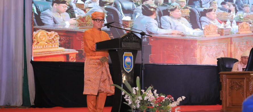BUPATI OKU SELATAN HADIRI RAPAT PARIPURNA PERINGATAN HARI JADI KE-116 KABUPATEN OKU