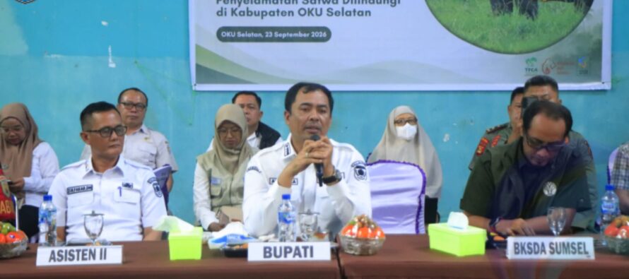 PEMKAB OKU SELATAN DUKUNG TRANSLOKASI LIMA GAJAH SUMATERA KE SUAKA MARGASATWA GUNUNG RAYA